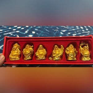 Set of Gold Buddha Statues
